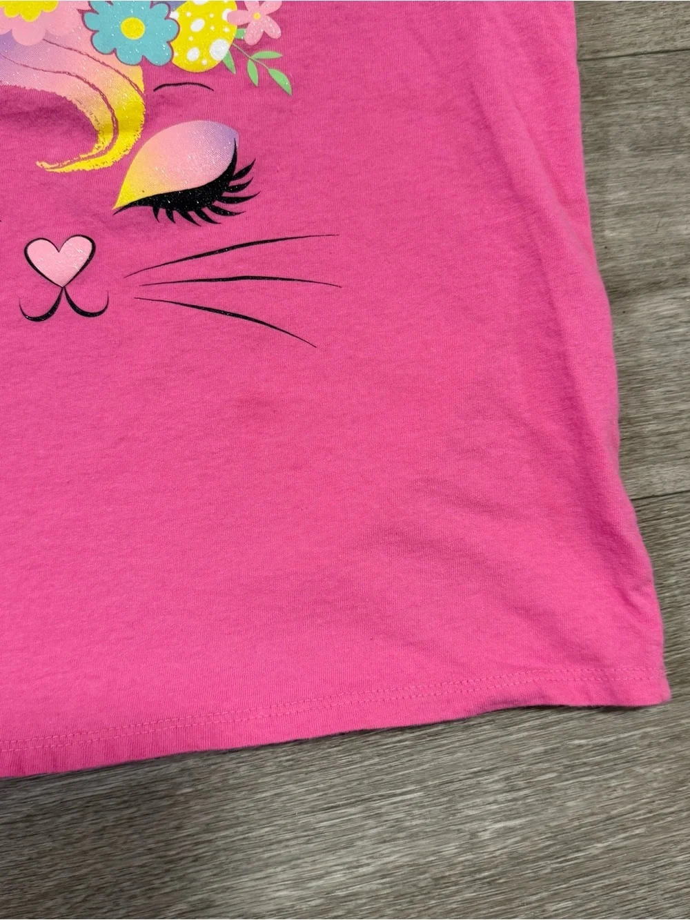 the children's place girls lot of 2 pink tops size L 10-12 Bunny And Love